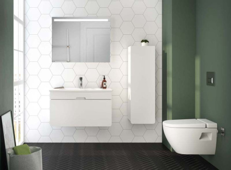 Шкаф-пенал для ванной VitrA D-Light 36 58157 L белый матовый