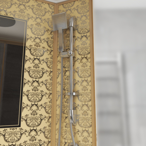 Душевая кабина Niagara Luxe NG-7711GL 90x120х215, низкий поддон, стенки золото