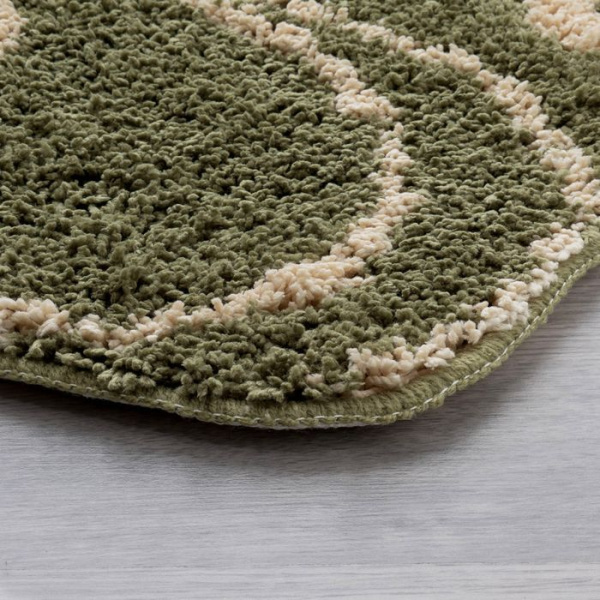 Коврик для ванной комнаты IDDIS Flower Lace 60х90 см микрофибра green 412M690I12