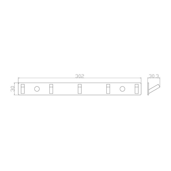 Вешалка с 5 крючками для ванной WONZON & WOGHAND, Хром (WW-9385-5)