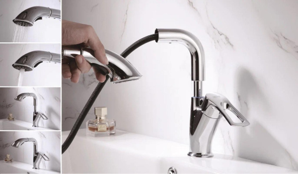 Смеситель для раковины Shevanik S5121, хром