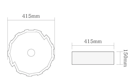Раковина керамическая (накладная)  SantiLine SL-7016