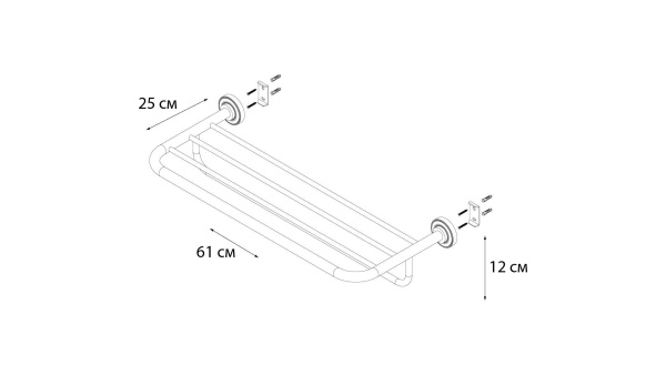 Полка для полотенец Fixsen Antik FX-61115