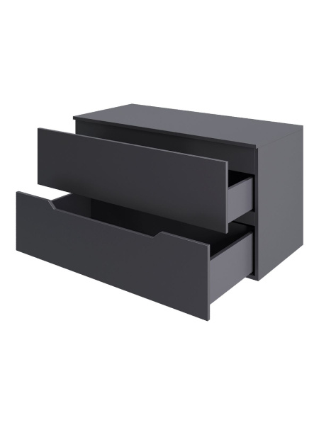 Orange Line Li-100TugMDF Тумба подвесная 100 столешница МДФ, матовый графит