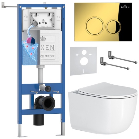 Комплект 6 в 1 RoxenBath StounFix Dual Fresh 968046 (состоит из: 710200, Santi 410260G, 530160-01)