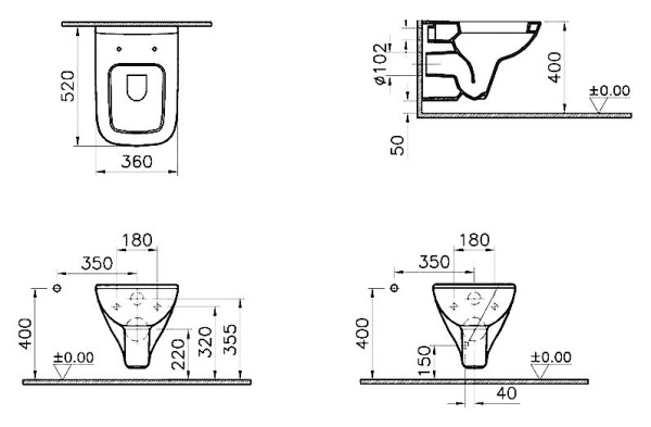 Комплект Vitra S20 9004B003-7204