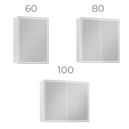 Зеркальный шкаф VIGO Geometry 119, 100 см