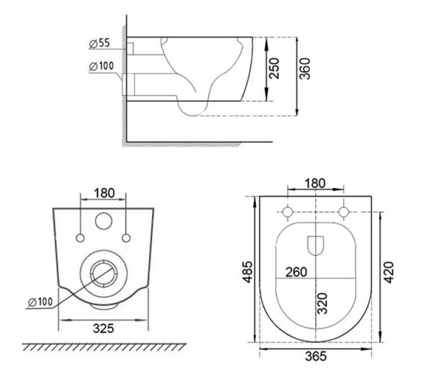 Комплект 6 в 1 RoxenBath StounFix Dual Fresh 968231 (состоит из: 710200, Santi 410260B, 530200-01)