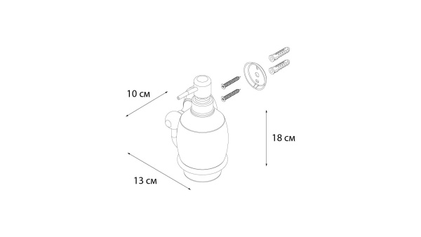 Дозатор жидкого мыла Fixsen Bogema Gold FX-78512G