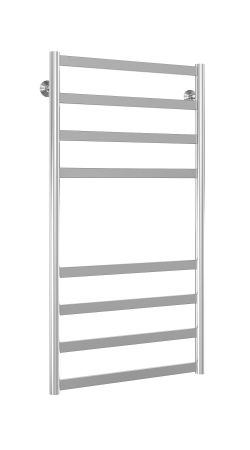 Полотенцесушитель водяной Stinox Maxima 500x1000, нижнее подключение, хром, 1/2" ВР (внутренняя резьба), 8 перекладин