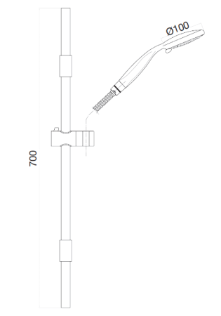 Душевая система Webert AC0589015, хром