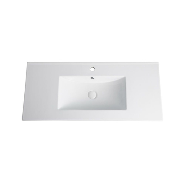 Тумба с раковиной Orange Line Li-100Tug+Ra подвесная, графит матовый