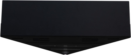 Полка Aquanet Магнум 28x28 черная матовая, угловая