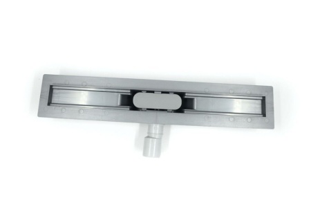 Дренажный канал Timo Smart 60см с решеткой DOUBLE GAP из нержавеющей стали, SM-DGG60-LS40(DRY)