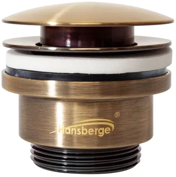 Донный клапан для раковины Hansberge H107 Бронза