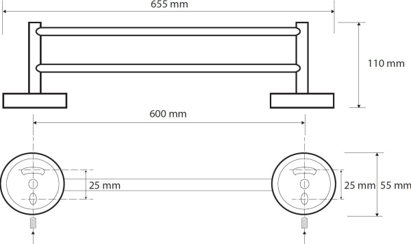 Держатель для полотенец Bemeta Omega 104104052