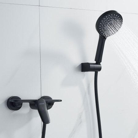 Смеситель для душа Shevanik S4716H, черный
