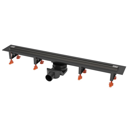 Душевой трап ROXENBATH Razor Gun Metal 910100GM подрезной (80см)