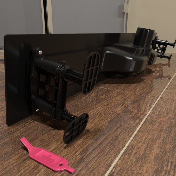 Комплект водоотводящий желоб SP10-700 из пластика, с порогами из нерж. стали + Декор. вставка PG10-700