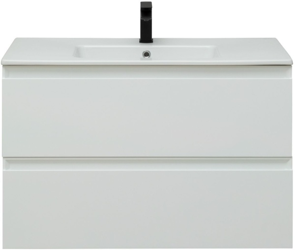 Тумба с раковиной Allen Brau Eclipse 100 1.E1003.WM белый матовый