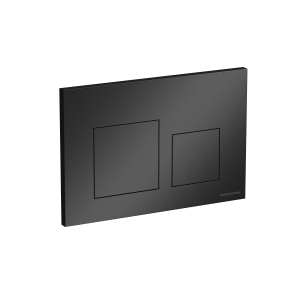 Кнопка смыва Balance, клавиши Square, цвет черный матовый, CN12-002MB