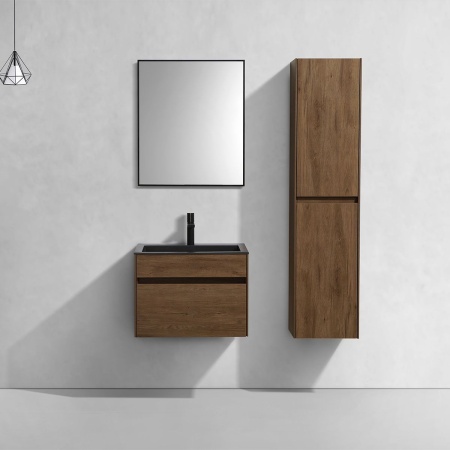 Тумба под раковину Vincea Chiara 600 подвесная, 1 выкатной ящик soft-close, T.Oak