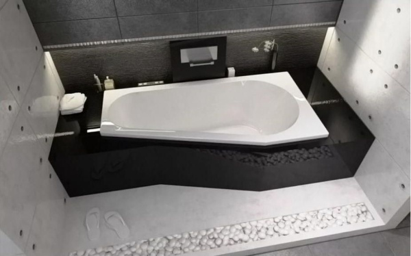 Акриловая ванна с усиленным каркасом и сифоном Riho Delta 150x80 L BB8100500000000