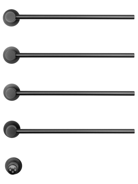 Полотенцесушитель электрический встраиваемый WONZON & WOGHAND, Темный графит (WW-A354-GM)