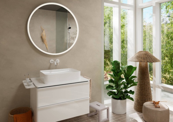 Смеситель для раковины Hansgrohe Tecturis S CoolStart EcoSmart 73351700 белый матовый 73351700