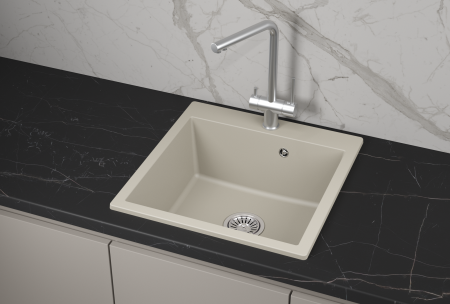 Мойка для кухни Granula 5102 креман, 51х52 см, квадратная