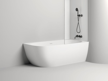 Ванна пристенная угловая Salini SOFIA CORNER R 170x85 покраска по RAL полностью, S-Stone, матовый 102524MF