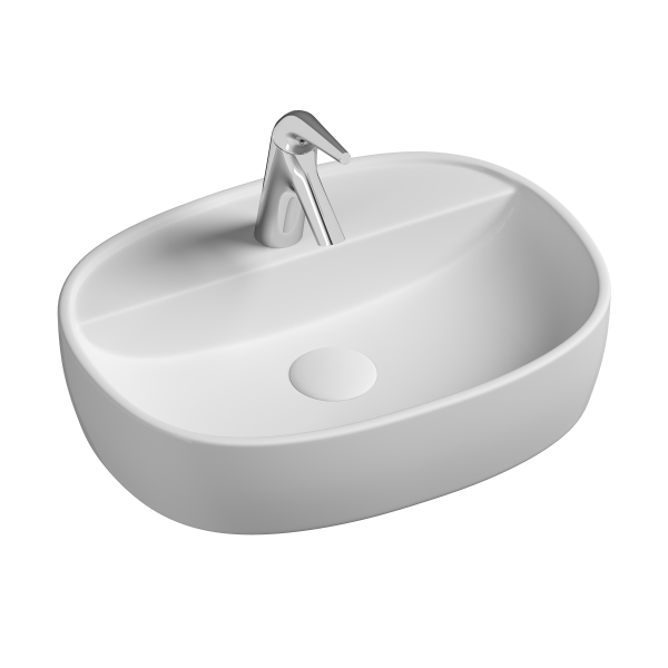 Умывальник Ceramicanova накладной Element 600x400x125мм, с плоскостью под смеситель