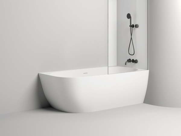 Ванна пристенная угловая Salini SOFIA CORNER R 170x85 покраска по RAL полностью, S-Stone, матовый 102524MF