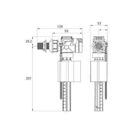 Впускной клапан, боковой подвод IDDIS F012400-0006