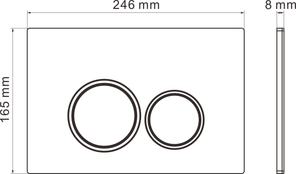 Комплект 6 в 1 RoxenBath StounFix Dual Fresh 968231 (состоит из: 710200, Santi 410260B, 530200-01)