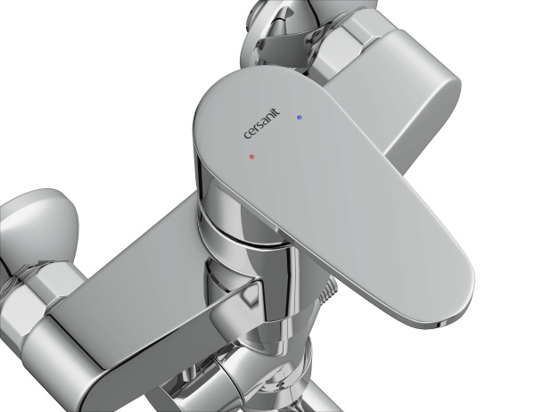 Смеситель для душа Cersanit CARI однорычажный излив 30см, 63028