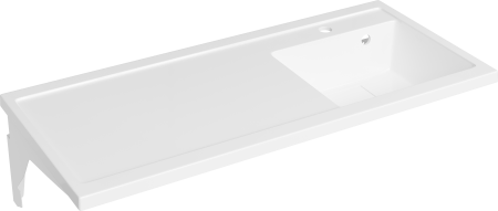 Раковина STWORKI Флом SFnS1100R на стиральную машину, с кронштейном