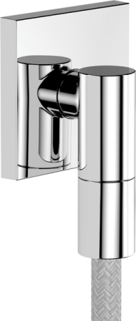 Настенная розетка с обратным клапаном Hansgrohe FixFit Fine E 28883000. хром 28883000