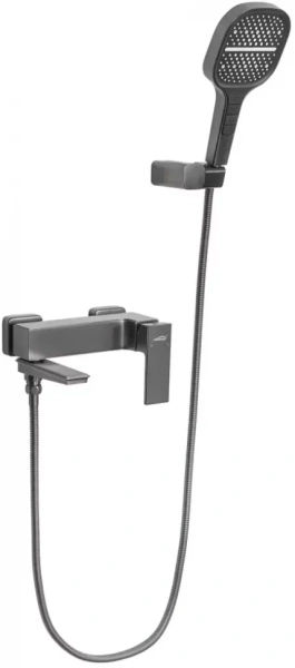 Смеситель для ванны с ручным душем Hansberge H4070 Графит
