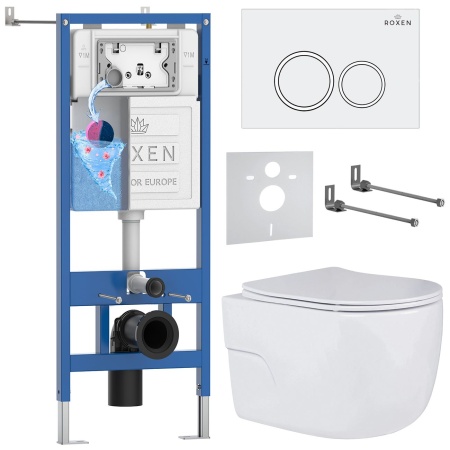 Комплект 6 в 1 RoxenBath StounFix Dual Fresh 505547 (состоит из: 710200, Santi 410260W, 530155-01)
