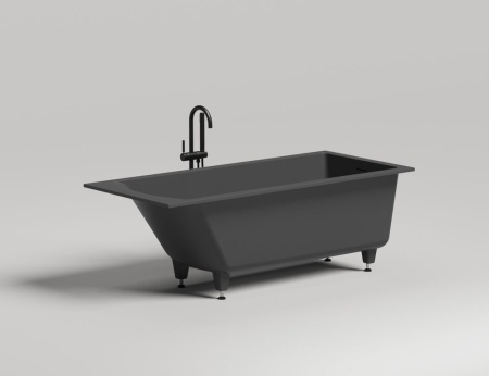 Ванна встраиваемая Salini CASCATA KIT 170x75 покраска по RAL полностью, S-Sense, глянцевый 104313GF