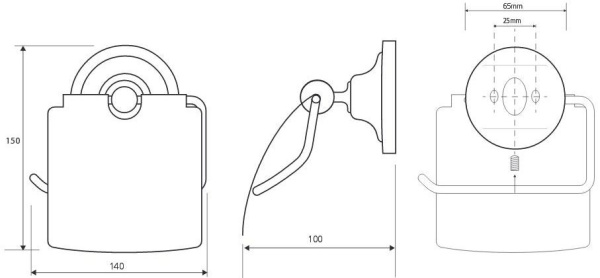 Держатель туалетной бумаги Bemeta Retro 144112017
