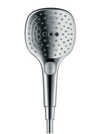 Hansgrohe Raindance Select E120 Air 3jet ручной душ хром-белый матовый 26520400