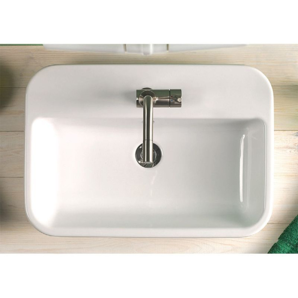 Раковина на столешницу Cersanit CASPIA 60 SQUARE, S-UM-CAS60/1-S-w