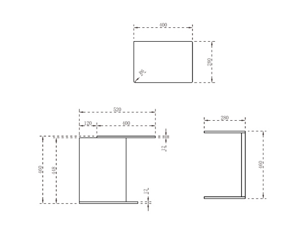 Столик для ванной комнаты ABBER Stein AS1636 белый матовый