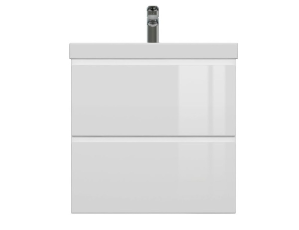 Тумба под раковину подвесная Cersanit MODUO 60 для MODUO SLIM 60 узкая белый, SB-SZ-MOD-MO60Sl/Wh