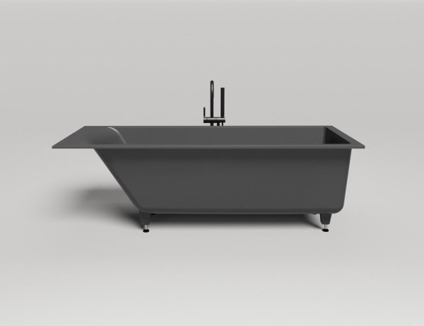 Ванна встраиваемая Salini CASCATA 180x80, S-Stone, матовый белый 104223M