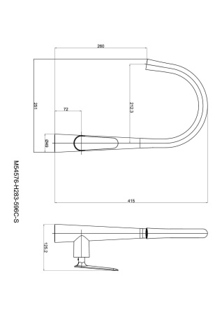 Смеситель для кухонной мойки Laveo Nalda BAY_068D хром