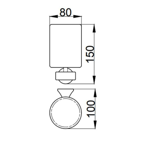 Стакан для зубных щеток Webert Opera OA500301010