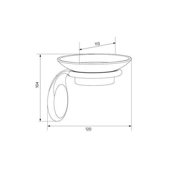 Мыльница IDDIS Oldie, керамика, сплав металлов, бронза, OLDBRC0i42